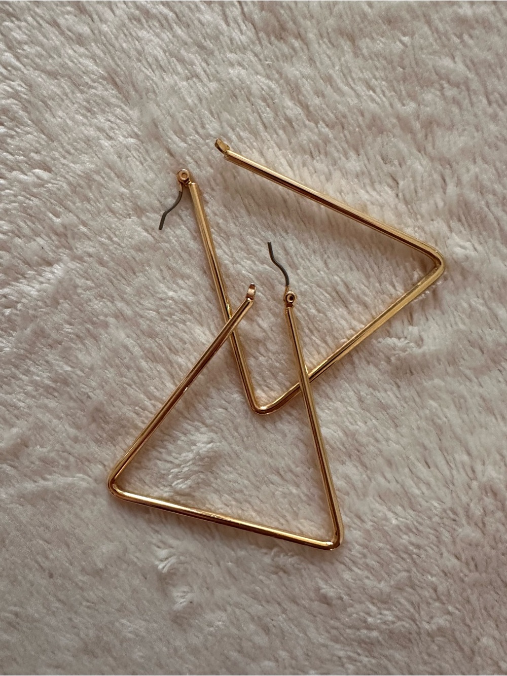 Uncommon James Gold Chemistry Triangle Hoop Earrings
